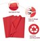 Red Tissue Paper for Gift Bags, 480 Sheets 15 x 20 Inches Red Tissue Paper Bulk for Packaging, Gift Wrapping Tissue Paper for Crafts, Christmas, Wedding, Birthday, Holiday, Party Decor